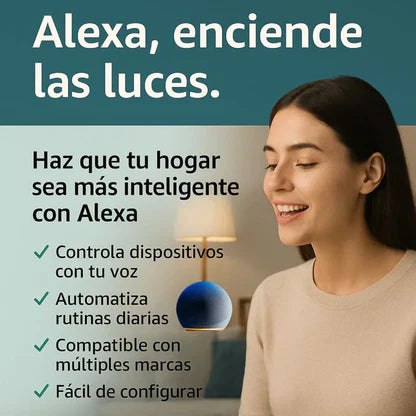Parlante portátil Inteligente Alexa™ Potencia tu Música en Cualquier Lugar + ENVÍO GRATIS
